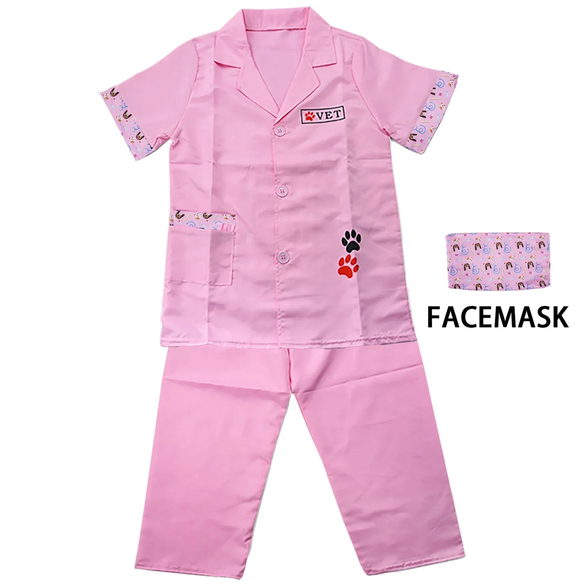 Vet Doctor Dress-Up Costume Set