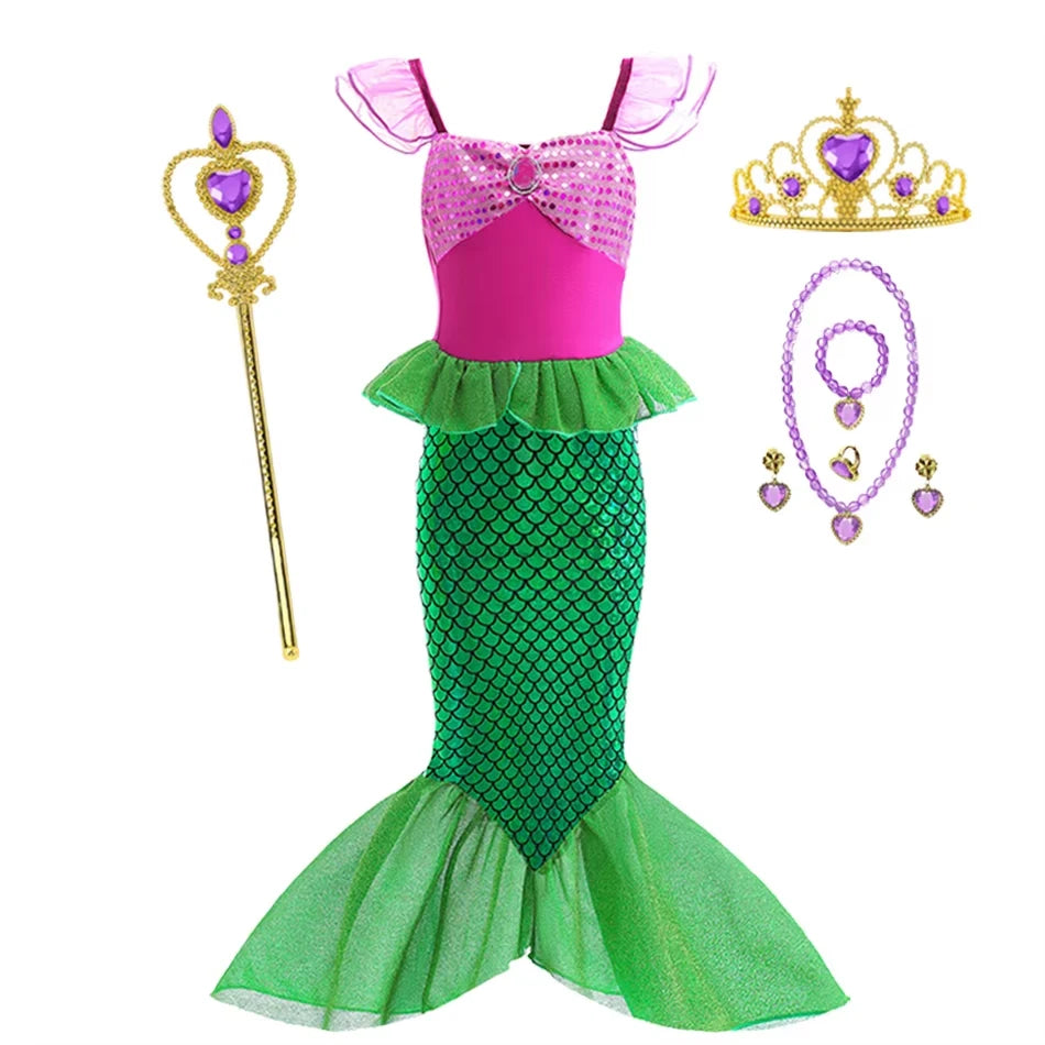 Princess Dress-Up Costume for Girls, Ages 2–10