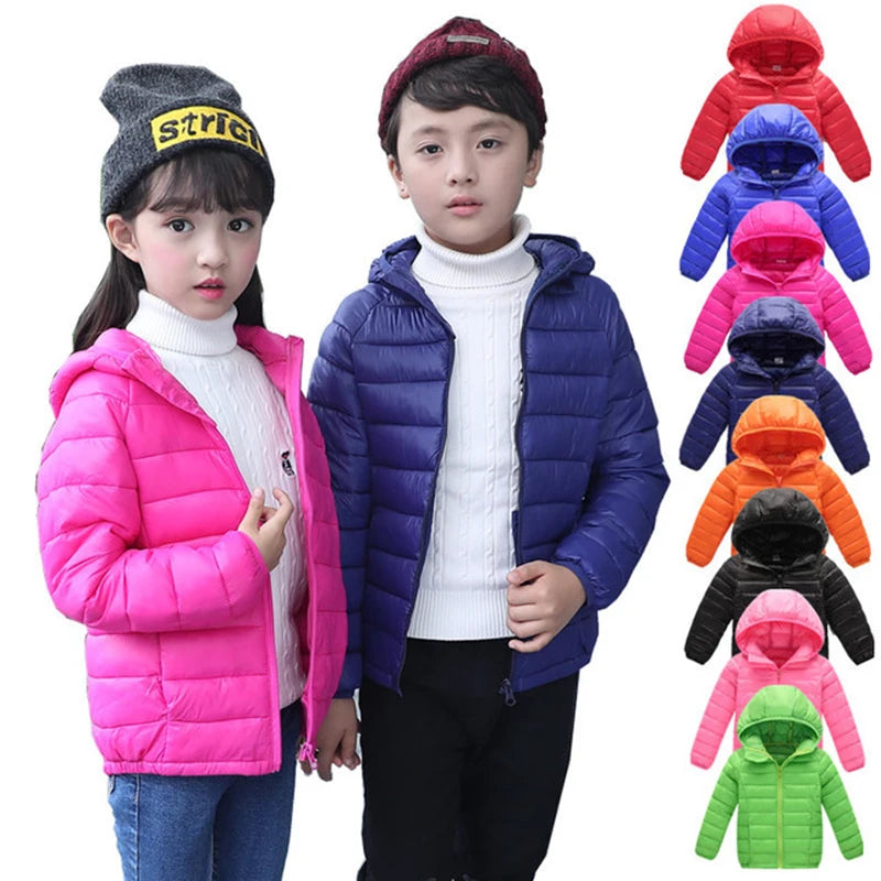 2-12 Years Autumn Winter Kids Cotton Jackets For Girls Child
