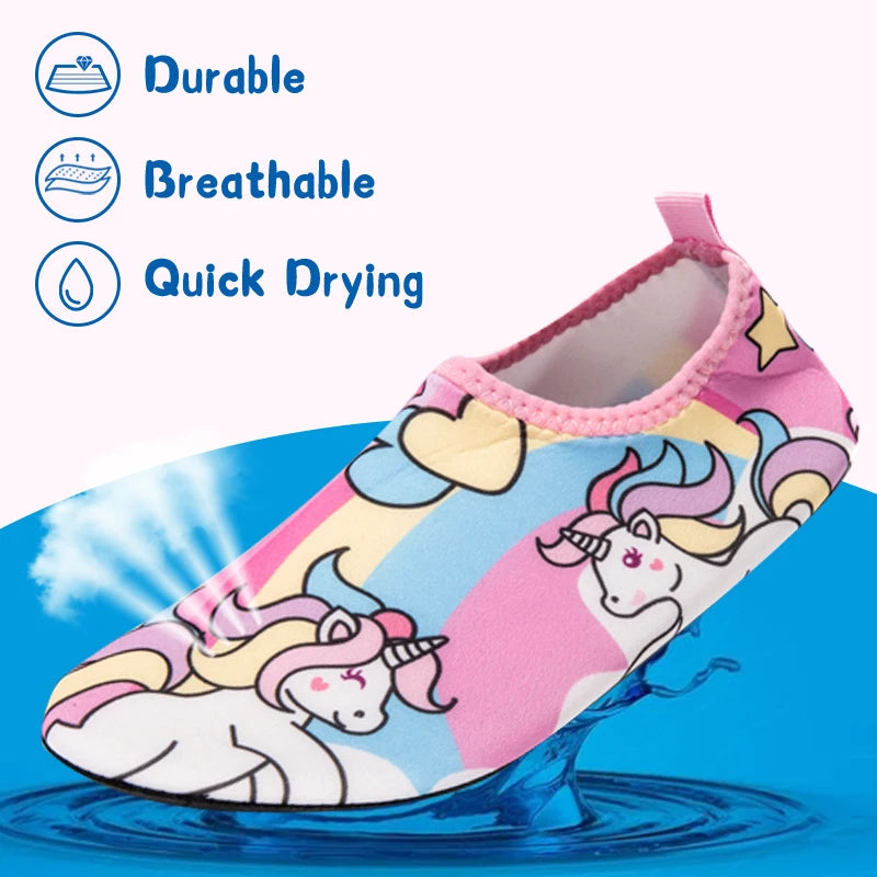 Kids Water Sport Beach Swimming Socks Girl Thin Multi Prints
