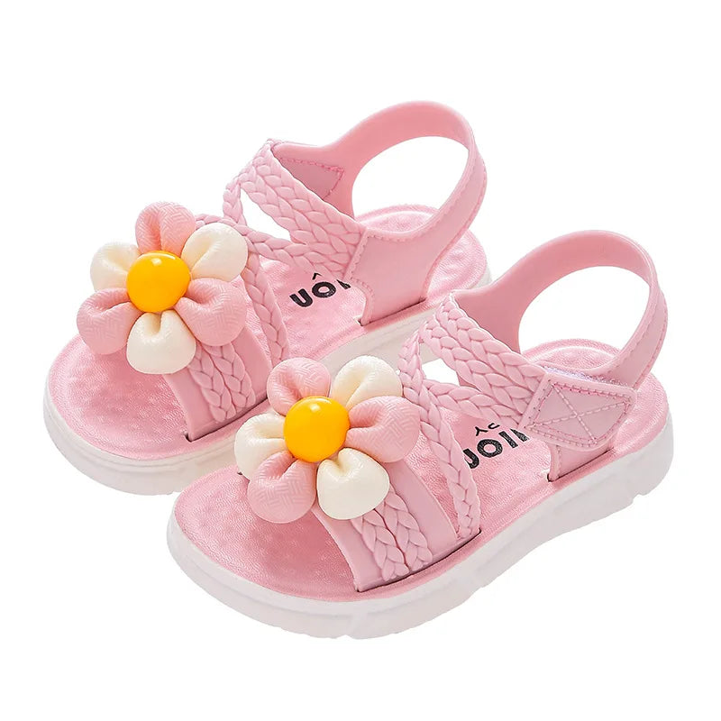 2026 Summer Children Slippers Flower Pattern Lithe Comfort S
