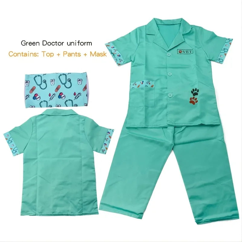 Vet Doctor Dress-Up Costume Set