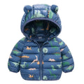 Cute Bear Hooded Puffer Coat – Pink or Blue