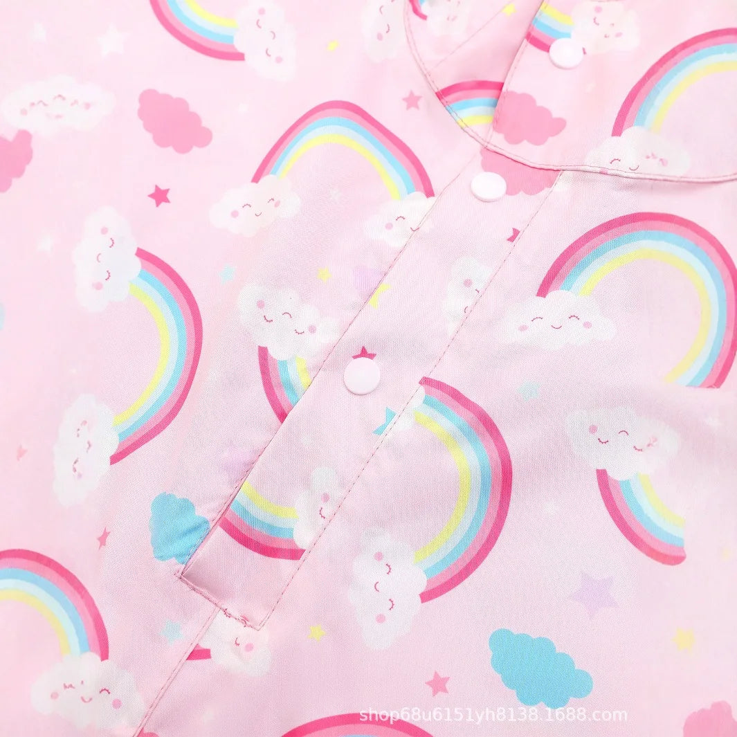 Cute Kids Raincoat - Lightweight & Breathable, Cartoon Car P