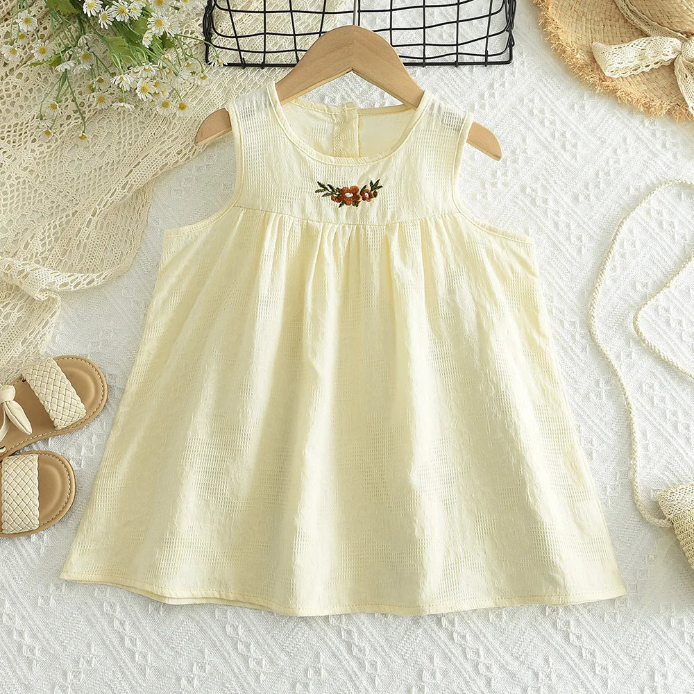 Bear Leader Korean Version Plain Color Girls Casual Dresses
