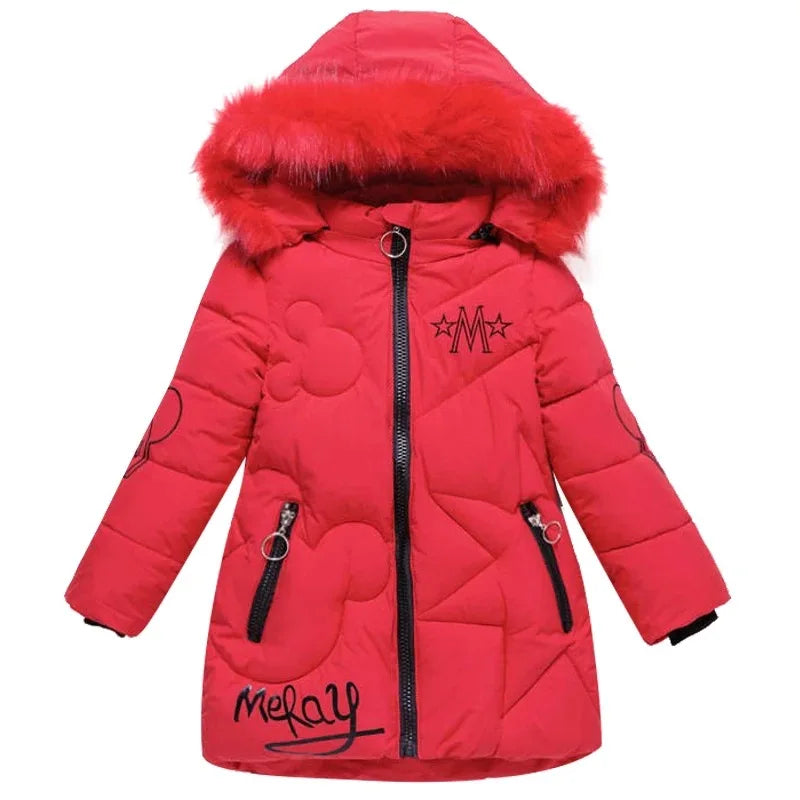 Girls Hooded Winter Coat | Waterproof Warm Jacket 3-12Y