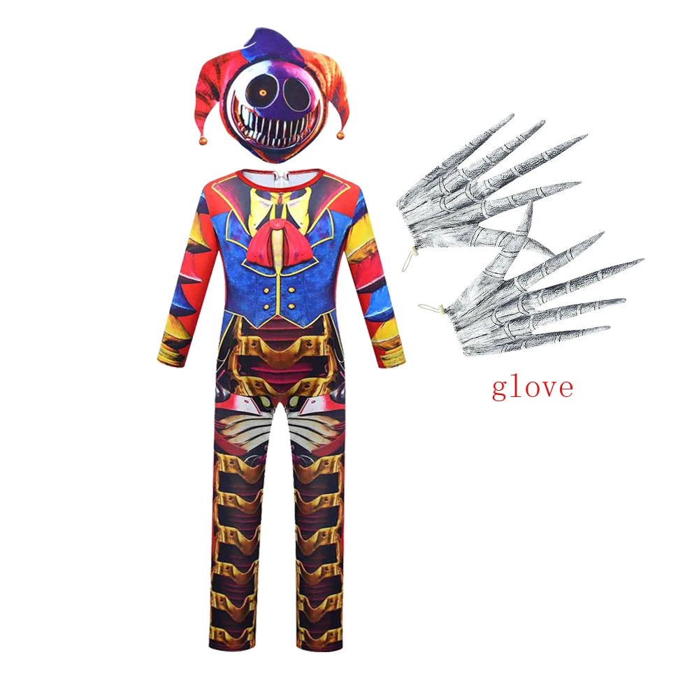 Creepy Clown Monster Kids Costume
