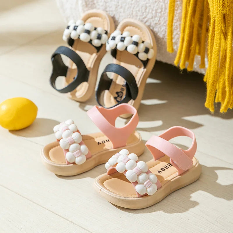 Summer Child Slippers Soft Soled Baby Kids Buckle Sandals Gi