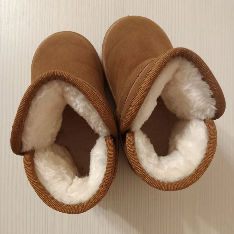 Children Snow Boots Winter Cute Warm Anti Slip Shoes Kids Bo