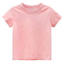 Load image into Gallery viewer, Kids Solid T Shirt Tops for Child Boys Girls Baby Toddler Bl