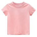 Kids Solid T Shirt Tops for Child Boys Girls Baby Toddler Bl