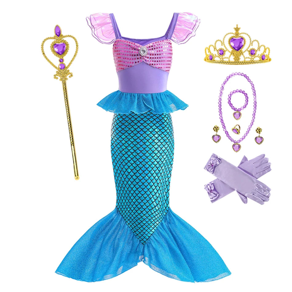 Princess Dress-Up Costume for Girls, Ages 2–10