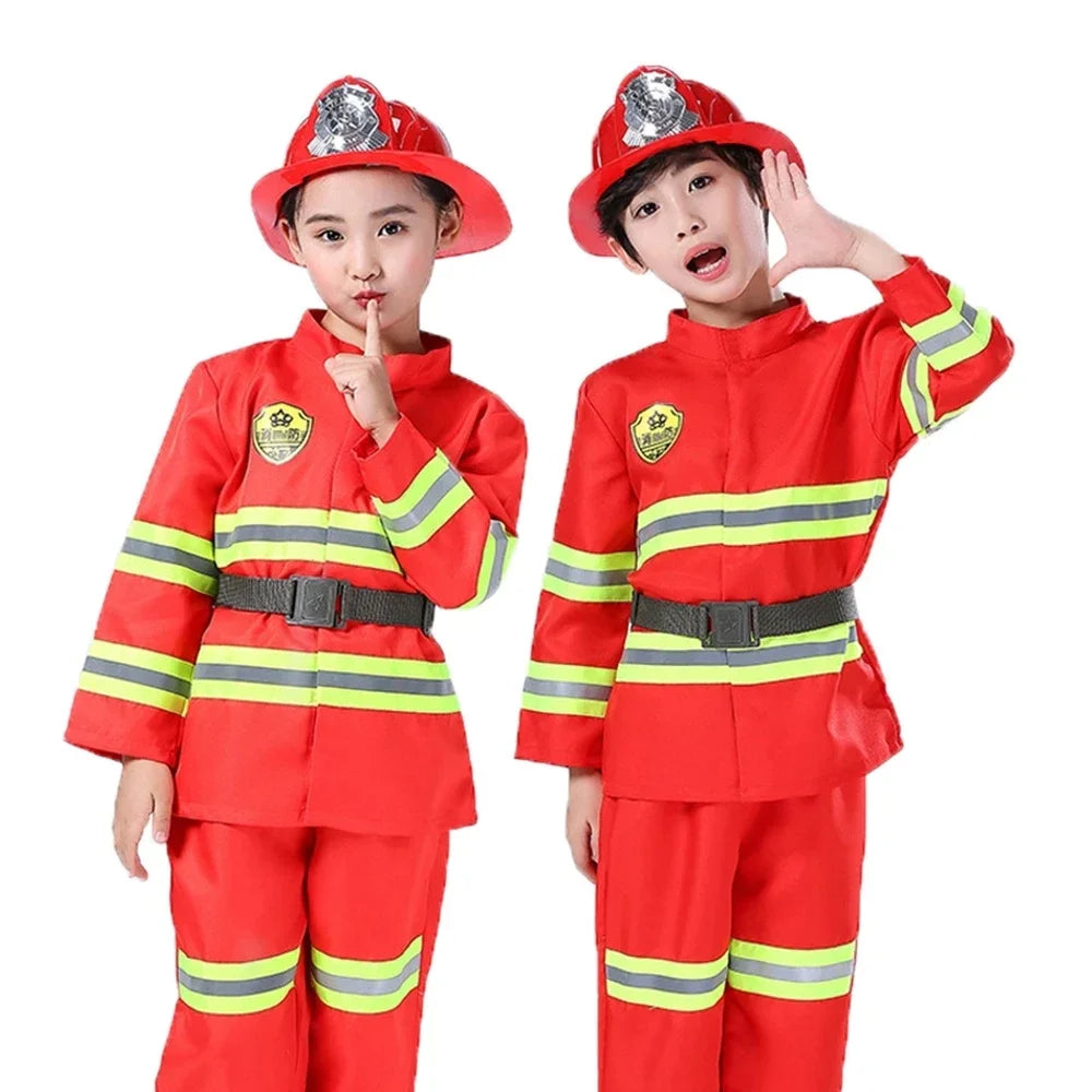 Kids Firefighter Uniform Costume