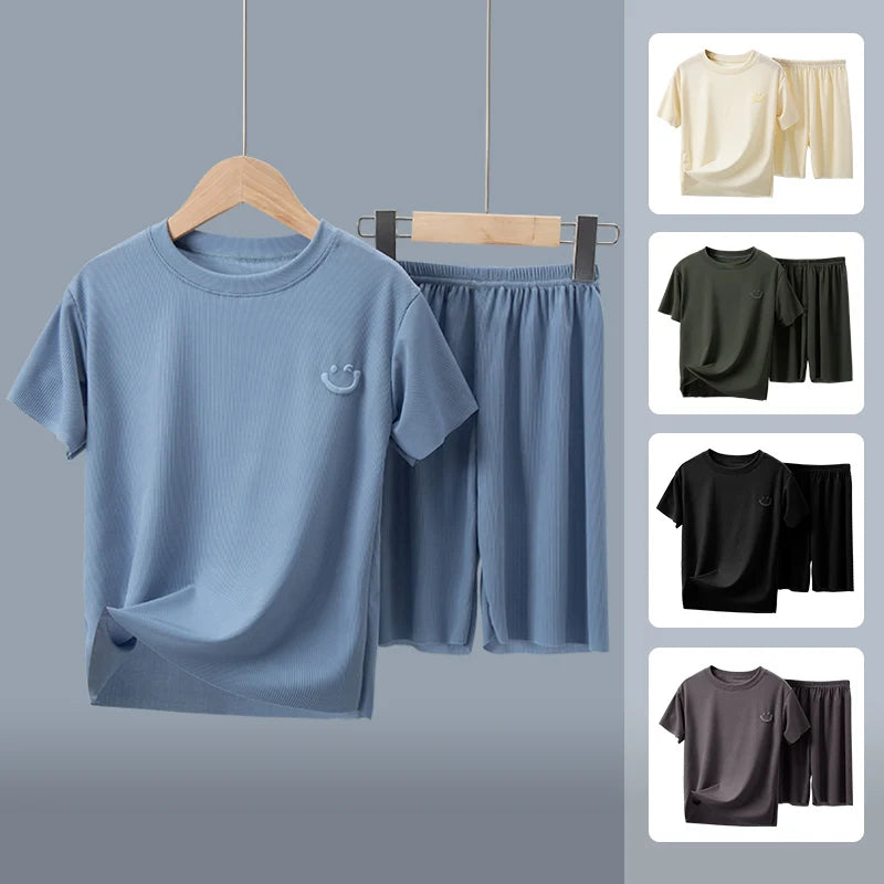 Cool Summer 2-Piece Shorts Set for Boys
