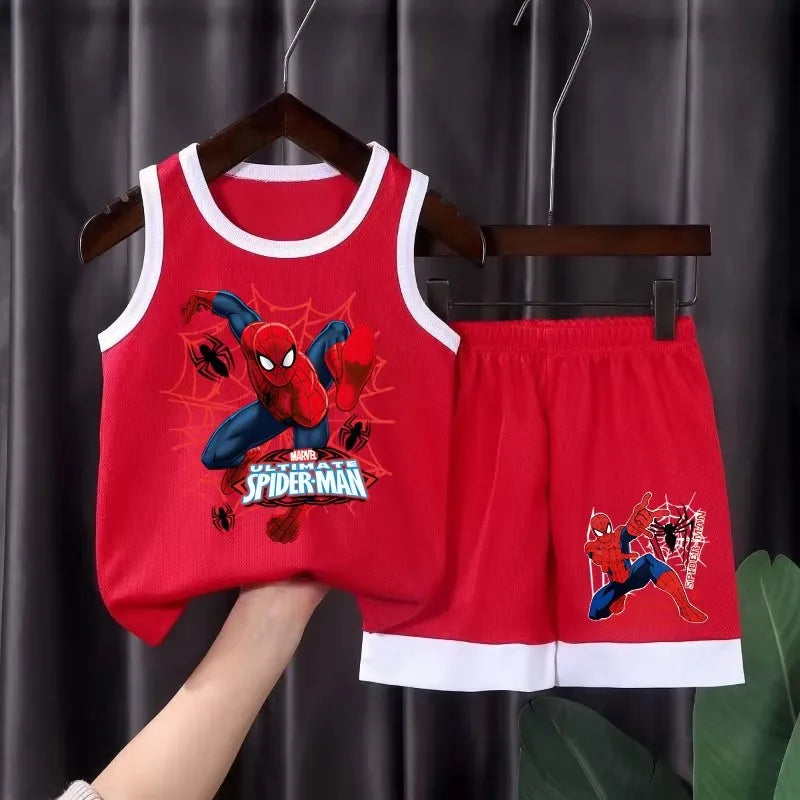 Boys Cartoon Vest & Shorts Set
