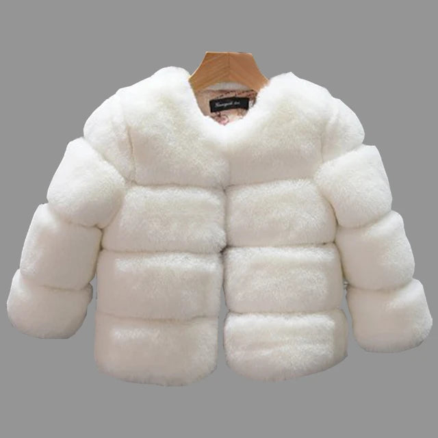 Girls Faux Fur Coat – Cosy Winter Essential