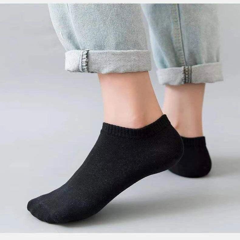 1/3/10Pairs Men's Ankle Socks Soft Breathable Stretchy Solid
