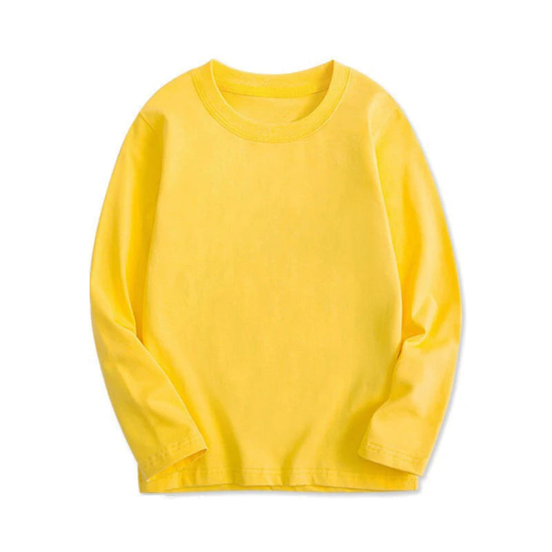 7 Colors Spring Long Sleeve Tees Children's T-shirt Cotton S