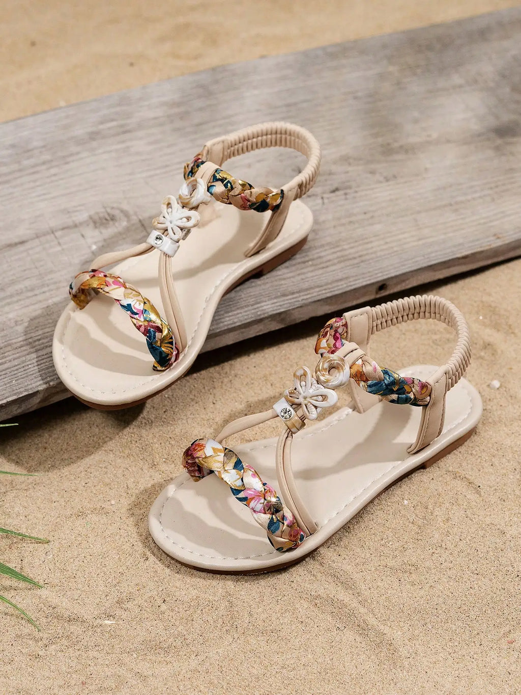 Children's Beach Sandal Retro Shoes Bright Diamond Sandal Co