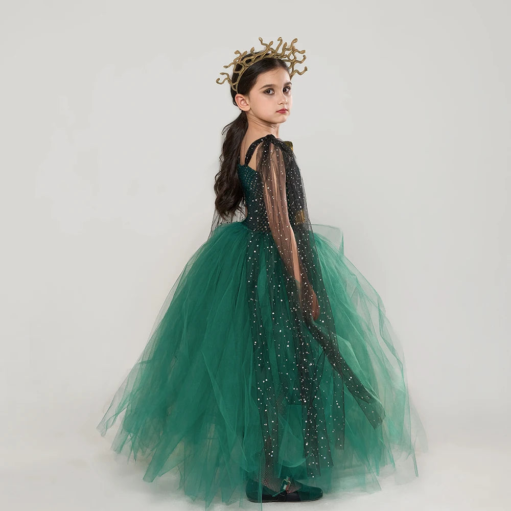 Girls Medusa Costume with Headpiece