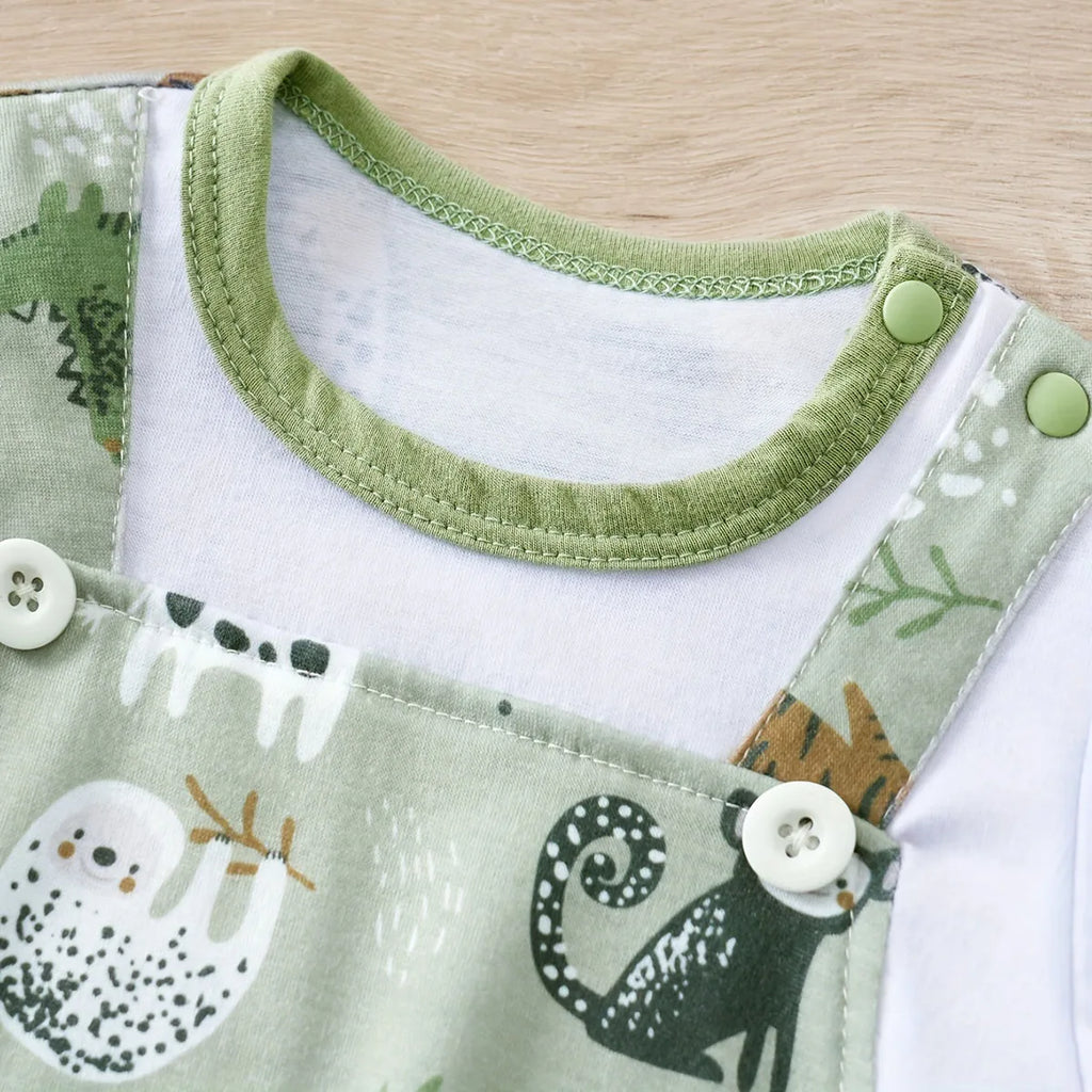 Zoo Animal Print Romper | Newborn to 18 Months