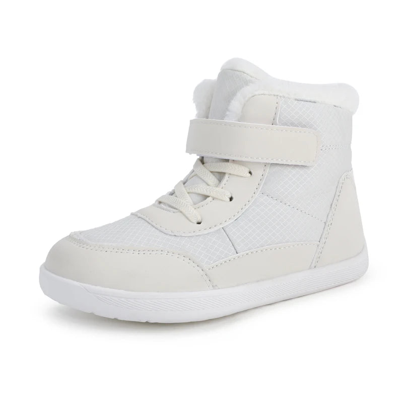 Wide Toe Barefoot Winter Boots | Kids Warm Snow Shoes