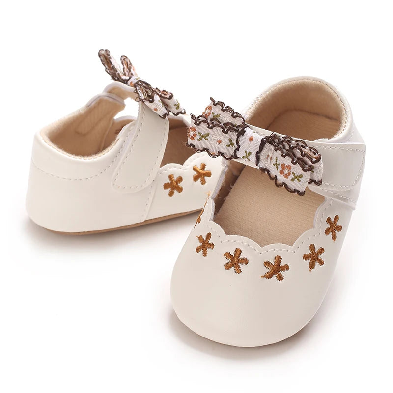 0-1Year Baby Shoes Infant Pre-Walker Shoes Girls Princess Bo