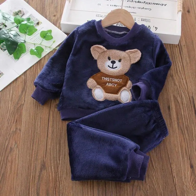 Cosy Fleece Hooded Outfit Set for Toddlers