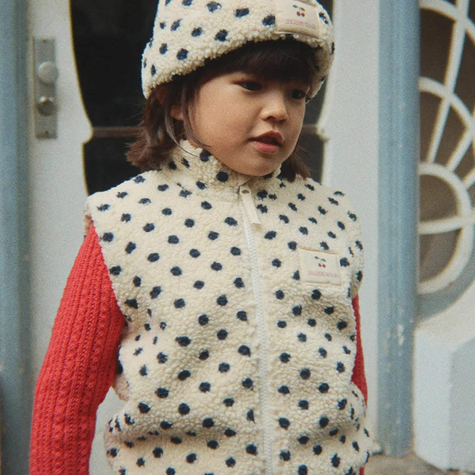 2026 KS Winter Baby Boys Lambswool Cherry Jackets Autumn Kid