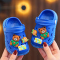Summer Kids Slippers Cute Cartoon Hole Shoes Closed Toe Soft