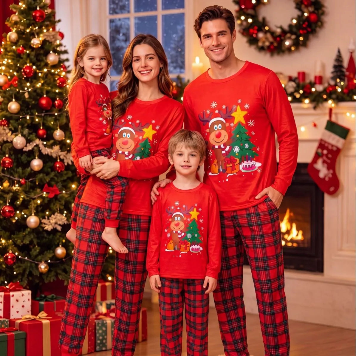 2026 Winter Holiday Outfits Christmas Pajamas Set for Family
