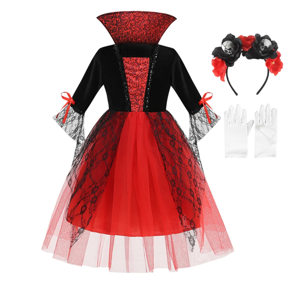 Gothic Ghost Bride Costume for Kids