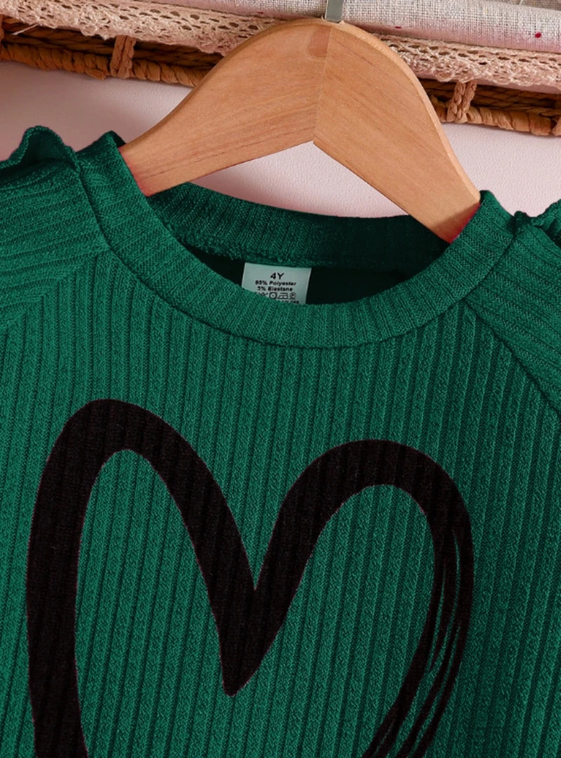 Spring and Autumn children fashion sports set girls sweater