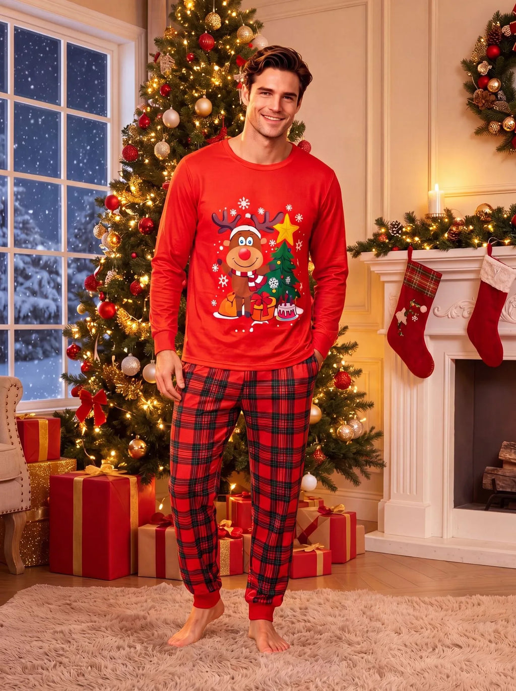 2026 Winter Holiday Outfits Christmas Pajamas Set for Family