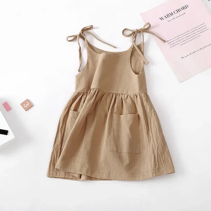 Sleeveless Cotton Sundress for Girls