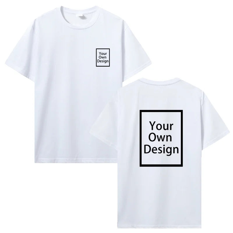 Custom Cotton Customized Print Short Sleeve T Shirt Summer T