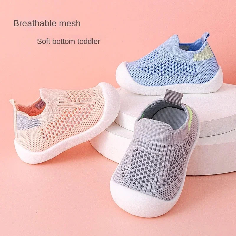 Knitted Kids Slip-On Sneakers | Soft & Breathable