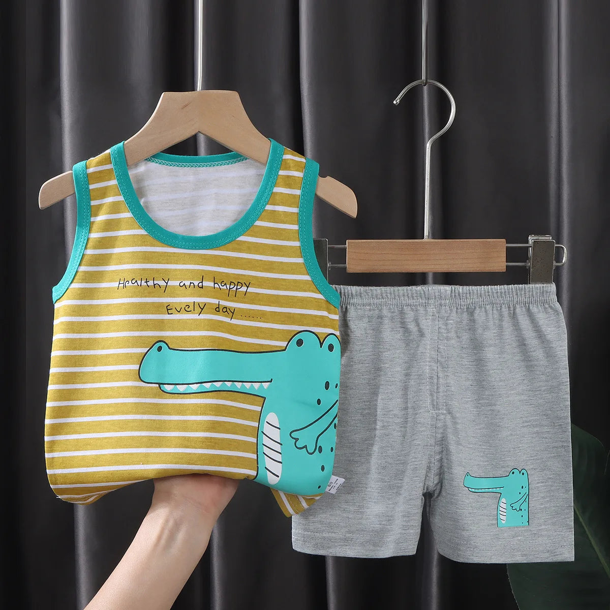 Boys Summer Vest & Shorts Set