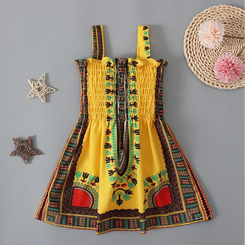 African Print Girls' Dress – Cultural Wear