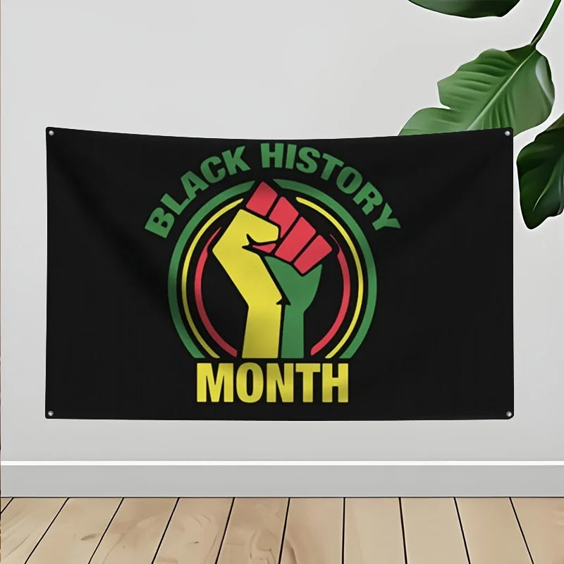 Black History Month Pride Flag Wall Hanging