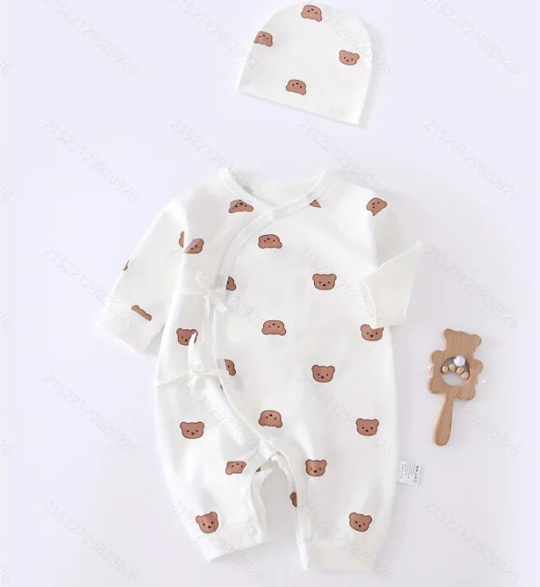 Cute Bear Baby Romper with Hat