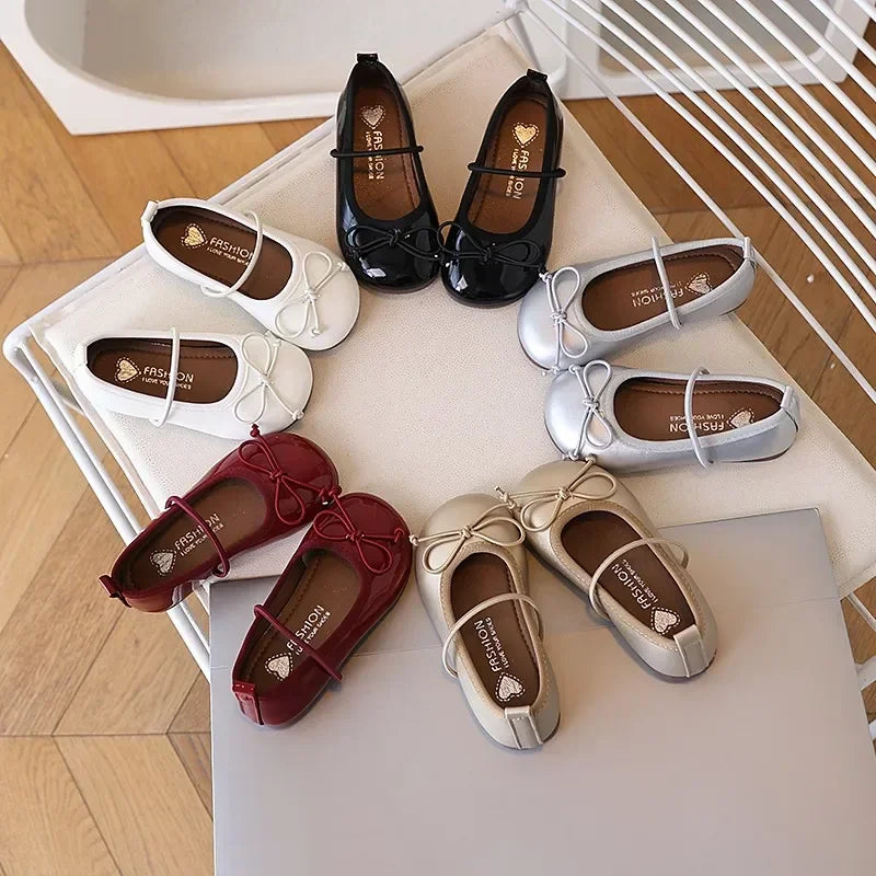Children Leather Shoes for Girls Spring Korean Style Soft An