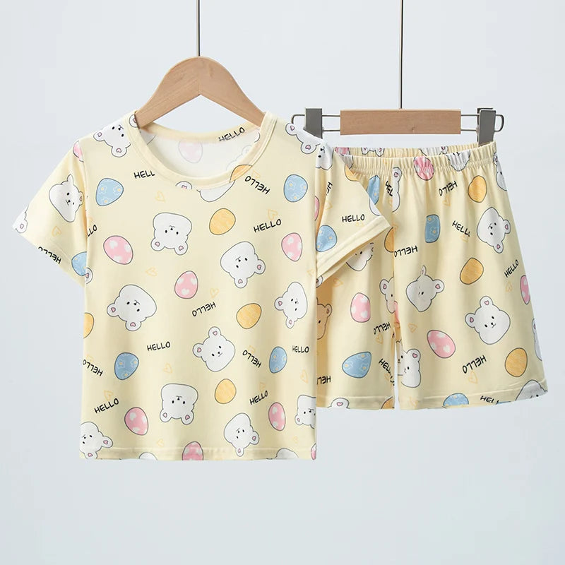 2-piece Summer Children's Comfortable And Versatile Cute Sho
