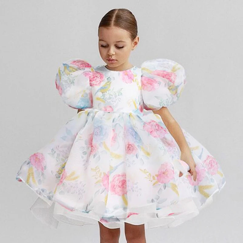 Child Evening Flower Pageant Vestidos Girls Princess Dress L