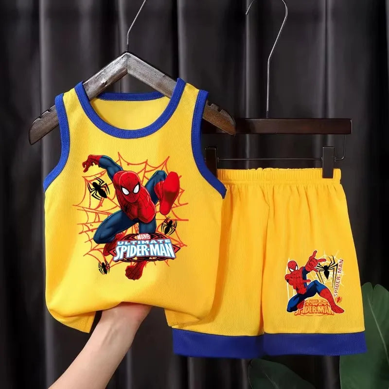 Boys Cartoon Vest & Shorts Set