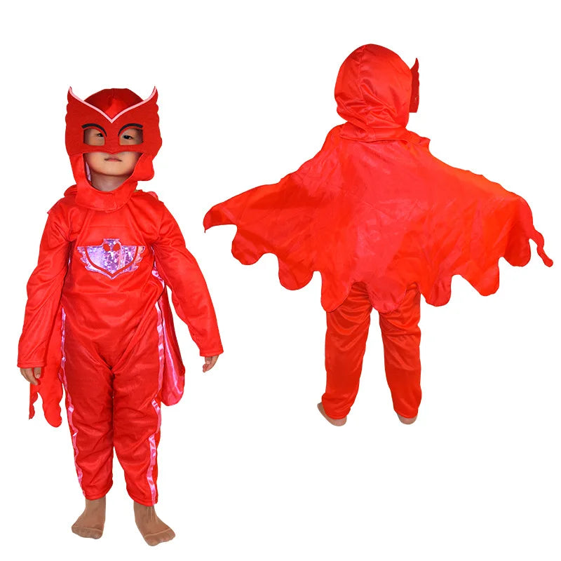 Blue Red Green Jumpsuits Cartoon Pj Cosplay Costume with Mas