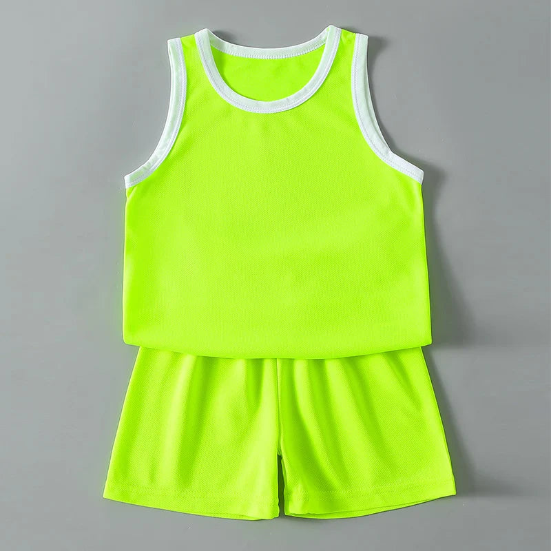 Kids Summer Sports Set – Quick-Dry Tee & Shorts