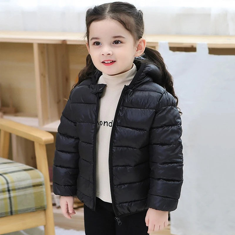 Hooded Lightweight Jackets Children Boys Girls Baby Coats Wi