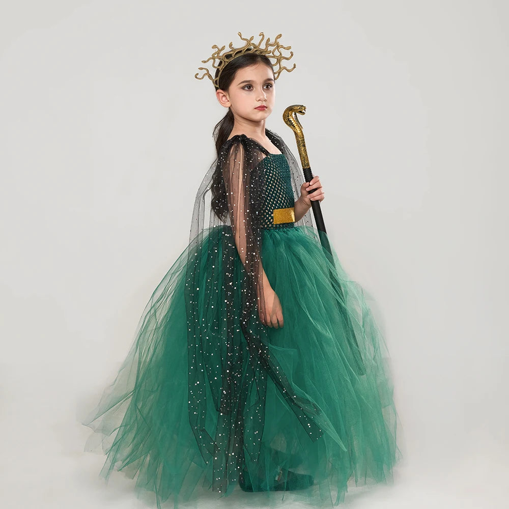 Girls Medusa Costume with Headpiece