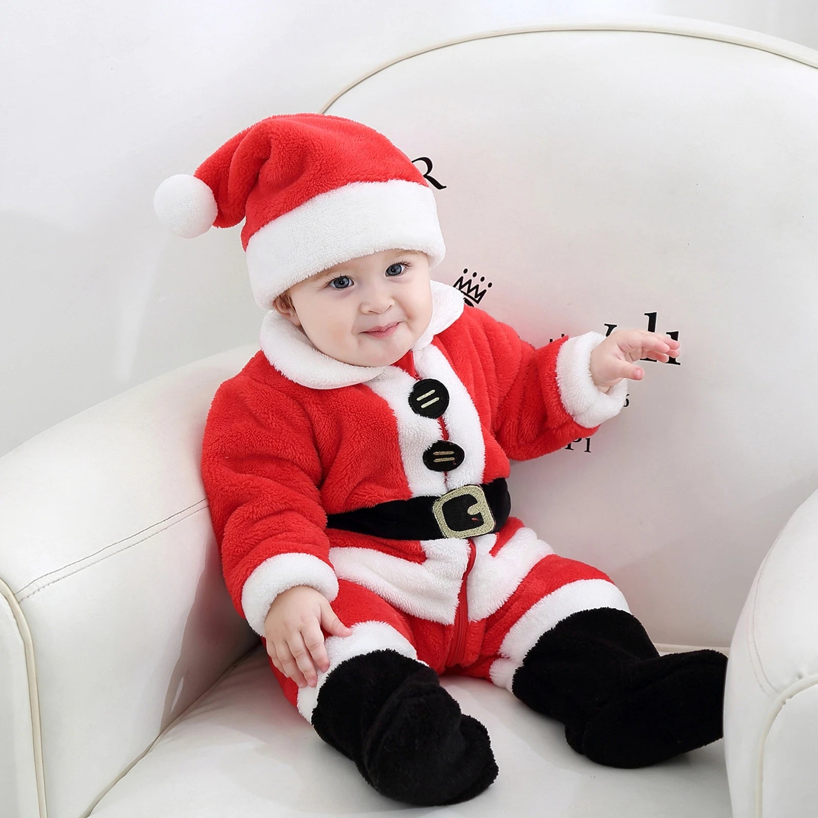 2026 Xmas Baby Santa Claus Costume for Girls and Boys Years